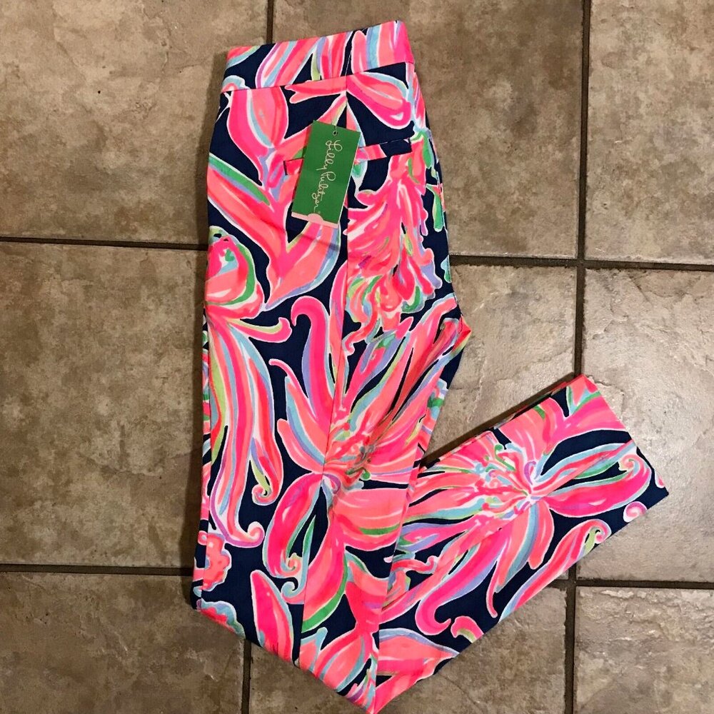 Lilly Pulitzer Kelly Skinny Ankle Pants Banana Flambé NWT - Picture 11 of 13